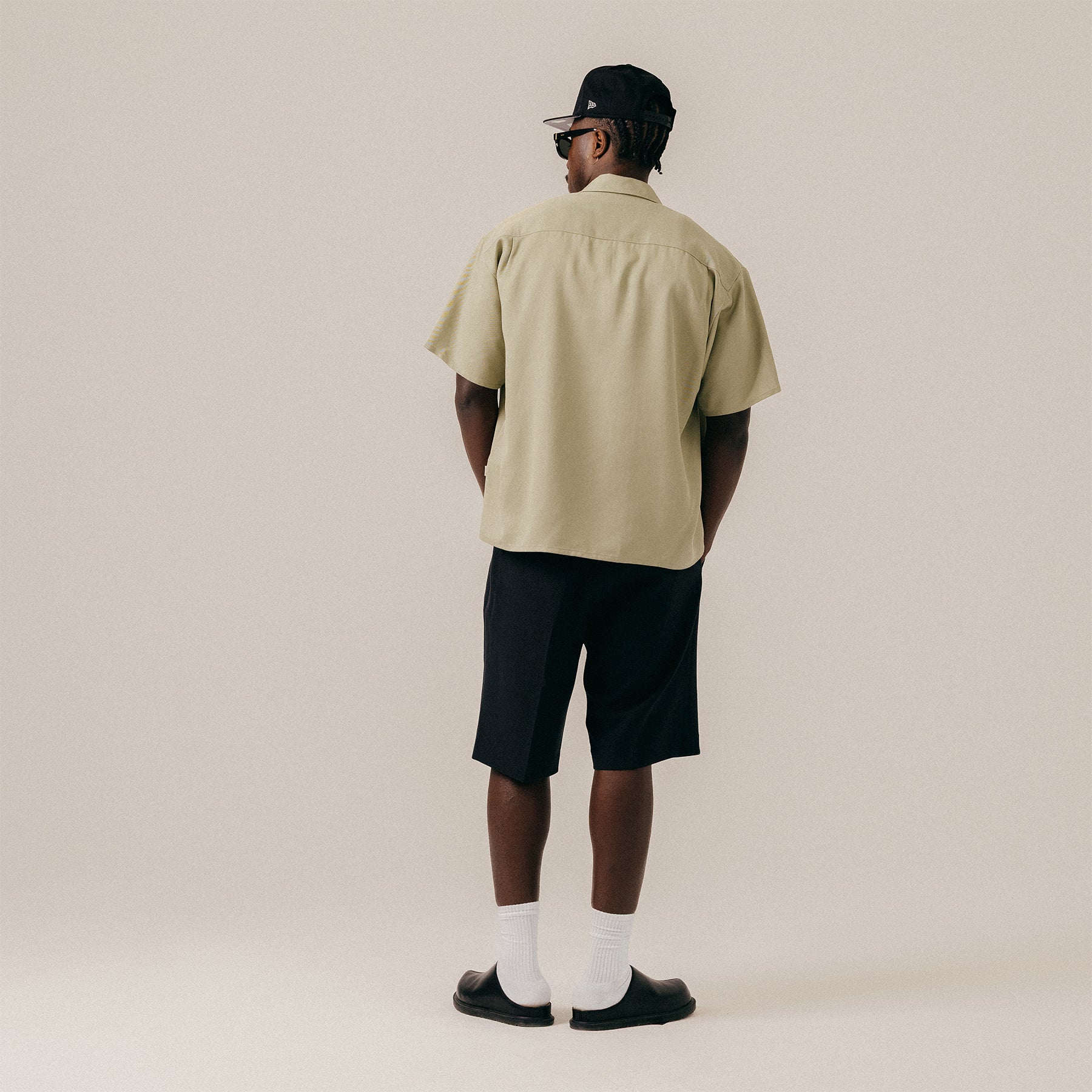 TENCEL BOXY SHORTSLEEVE SHIRT - TEA