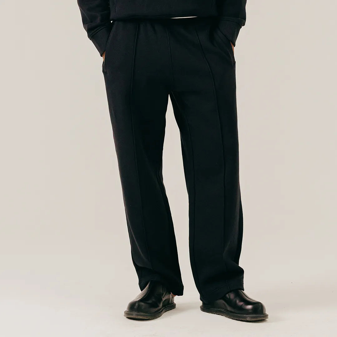 LETTERING SWEATPANTS - BLACK