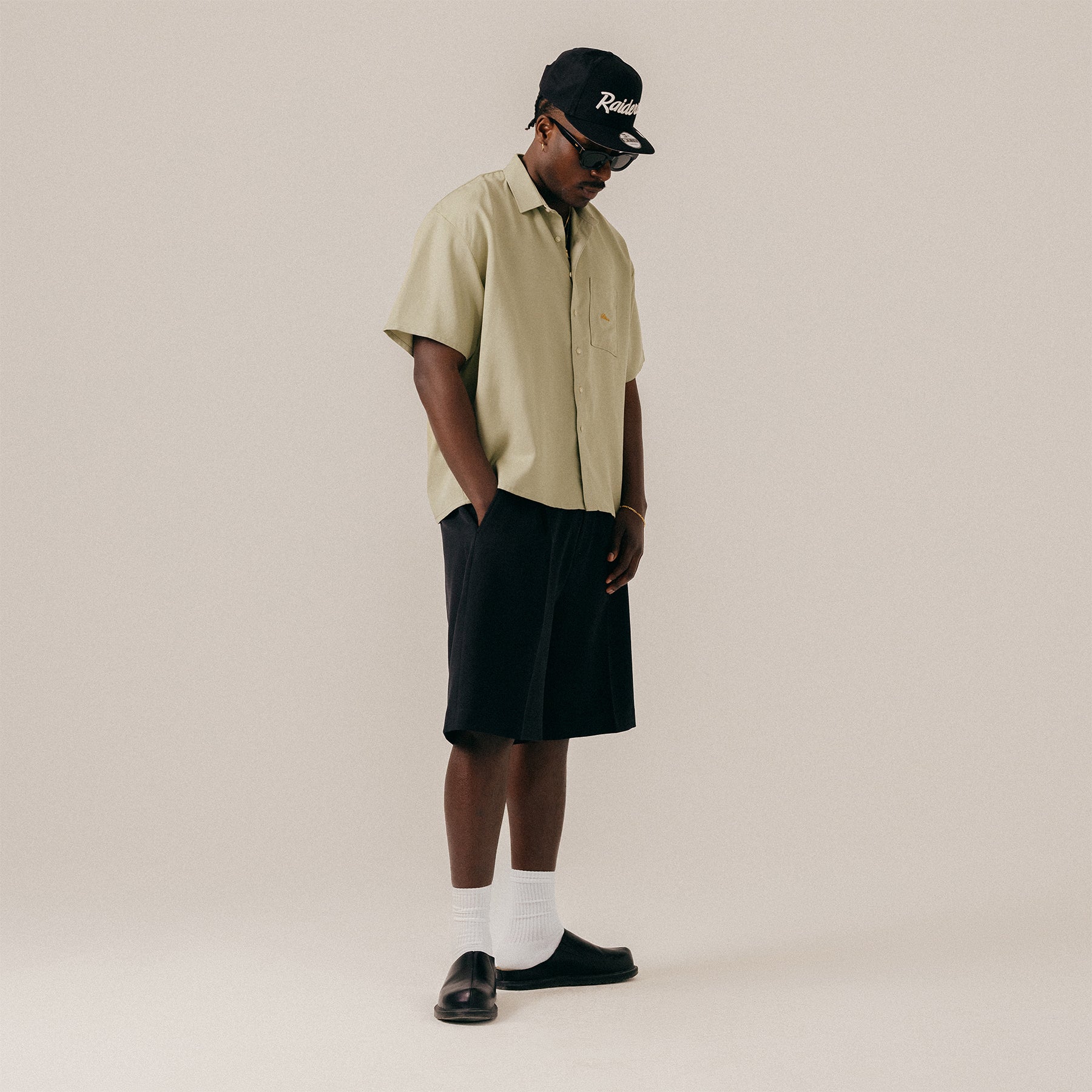 TENCEL BOXY SHORTSLEEVE SHIRT - TEA