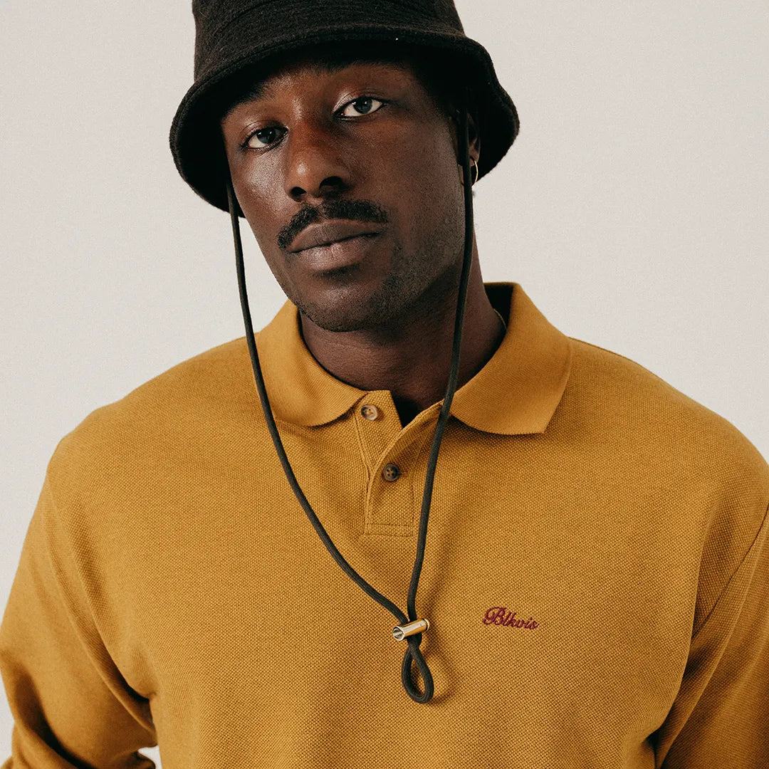 PIQUÈE WOOL LONGSLEEVE - WOOD THRUSH