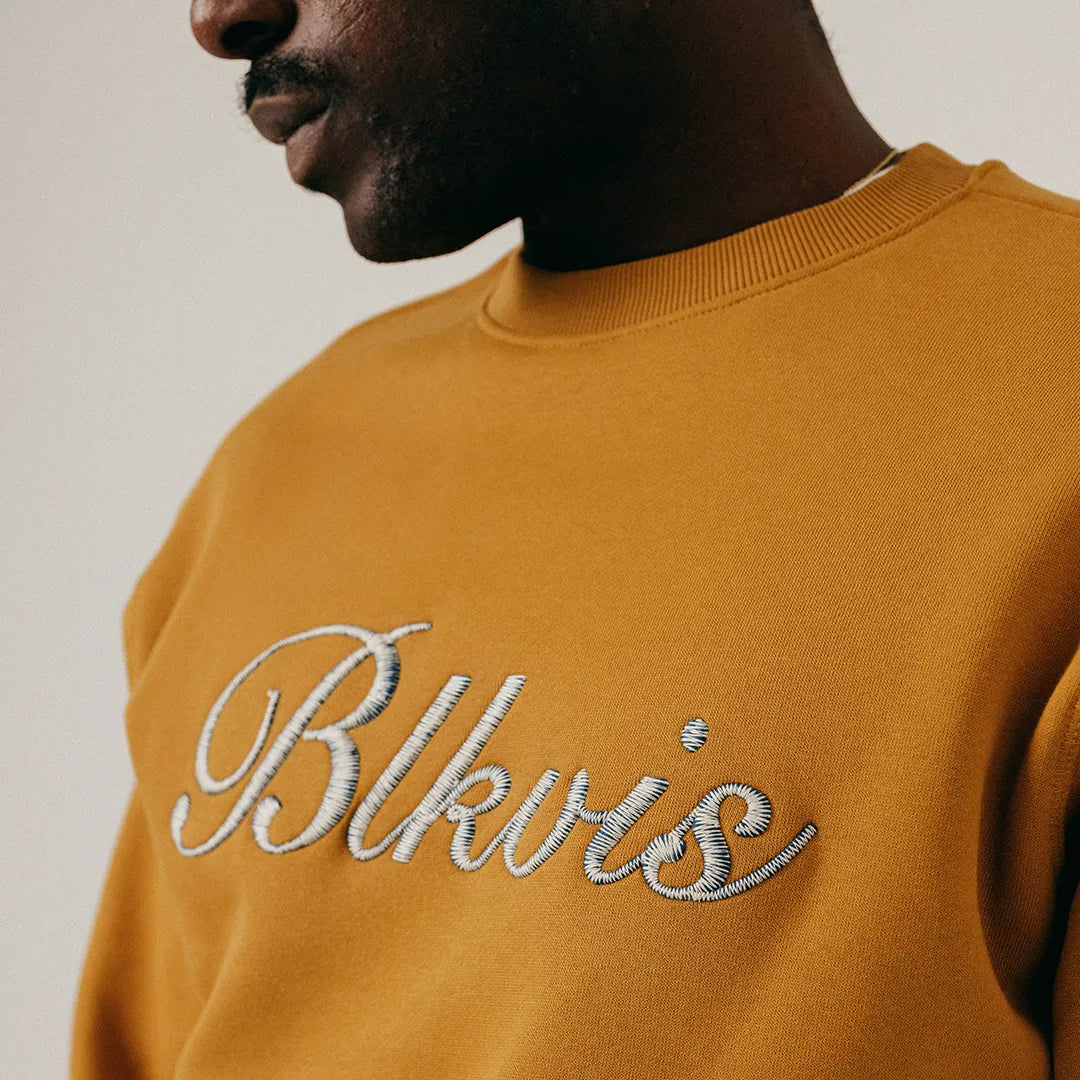 BOLD SCRIPT CREWNECK - WOOD THRUSH