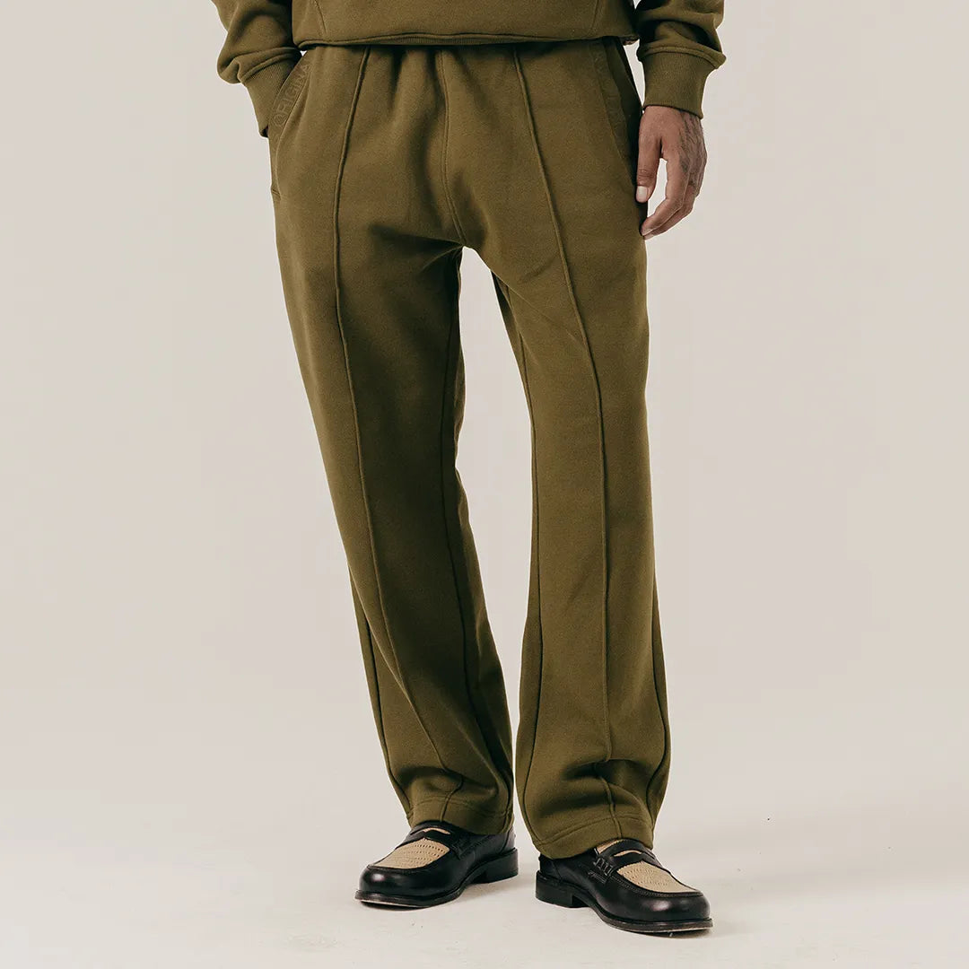 LETTERING SWEATPANTS - MILITARY OLIVE
