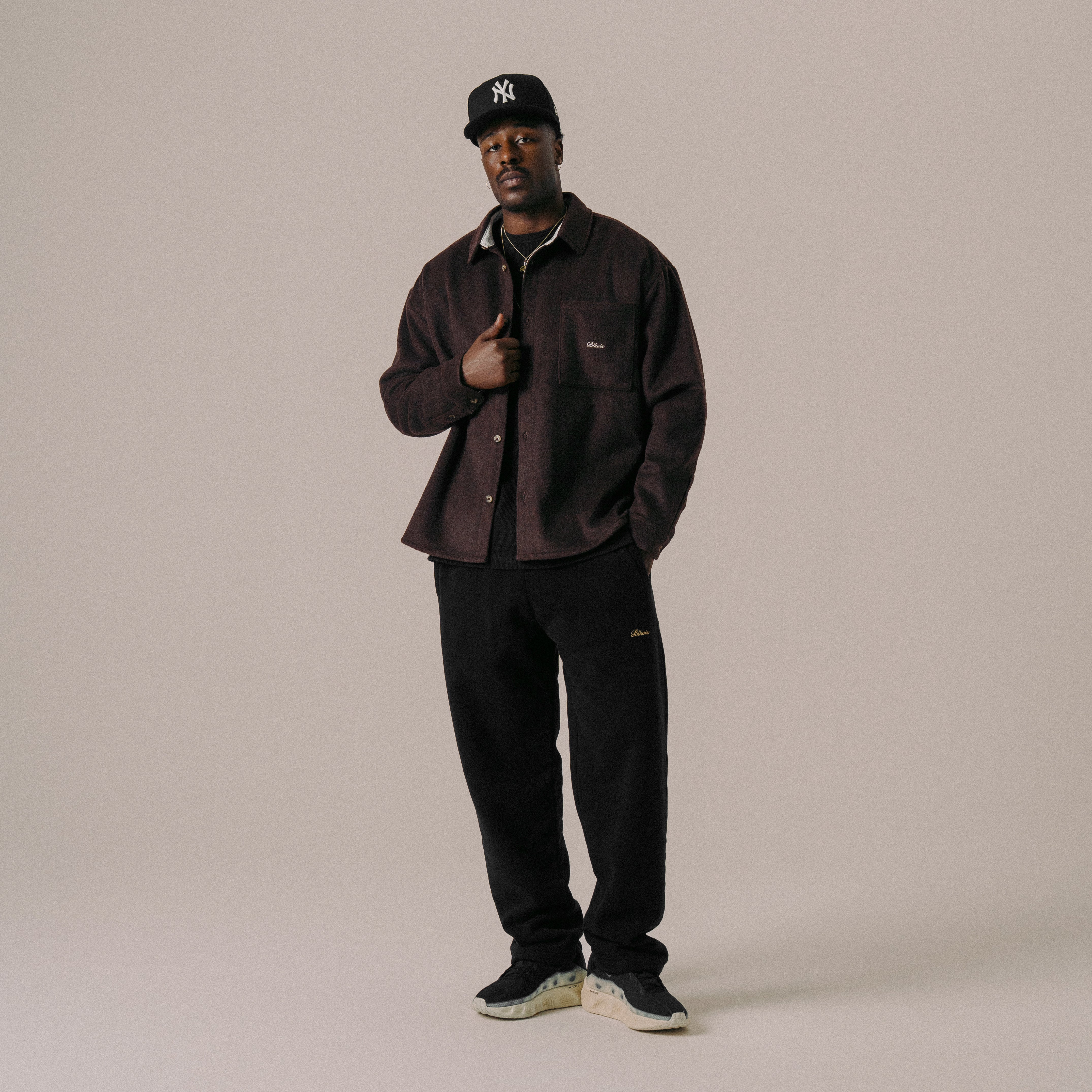 BLKVIS FLANELL OVERSHIRT - RAISIN