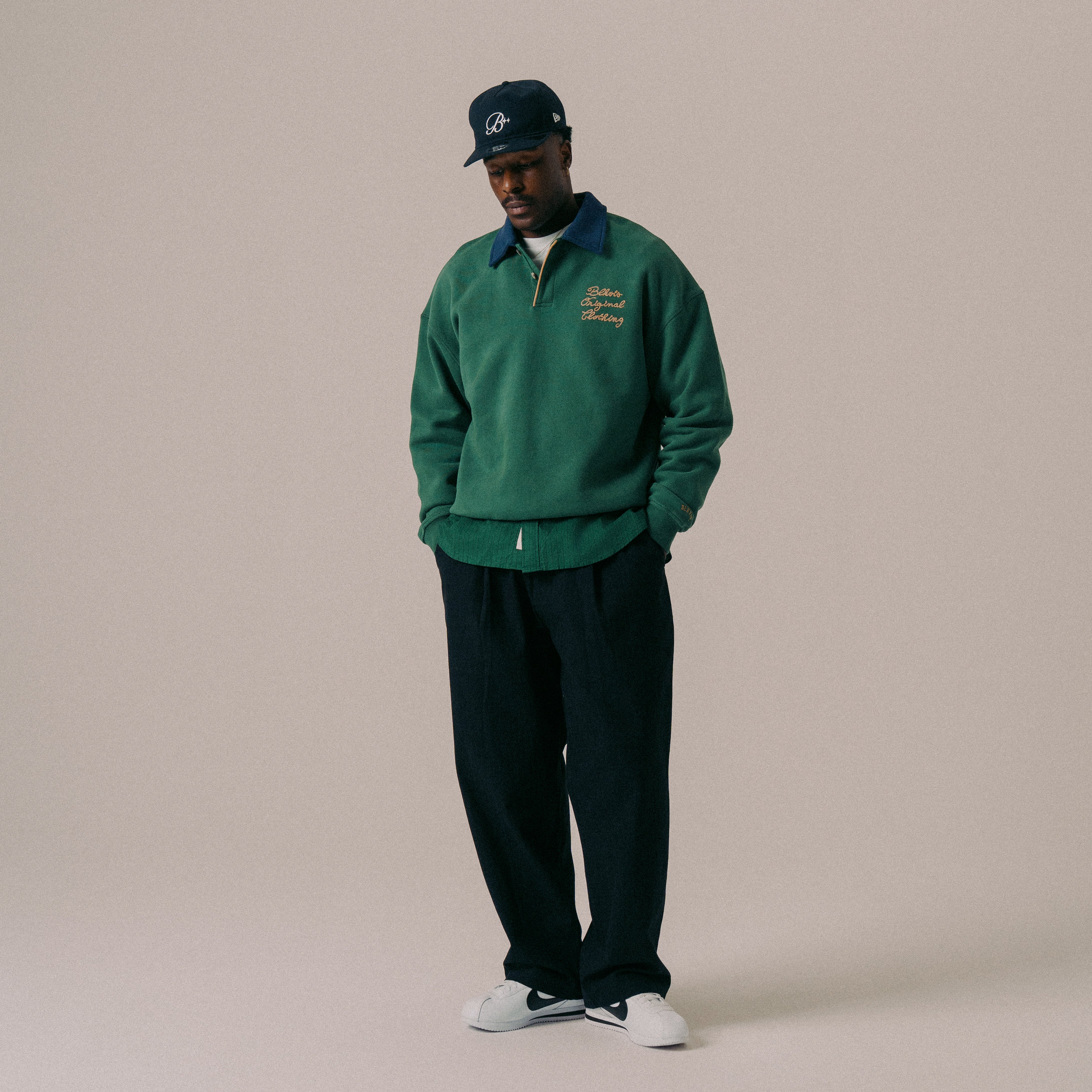 BLKVIS SOURCE POLO SWEATER - HUNTER GREEN