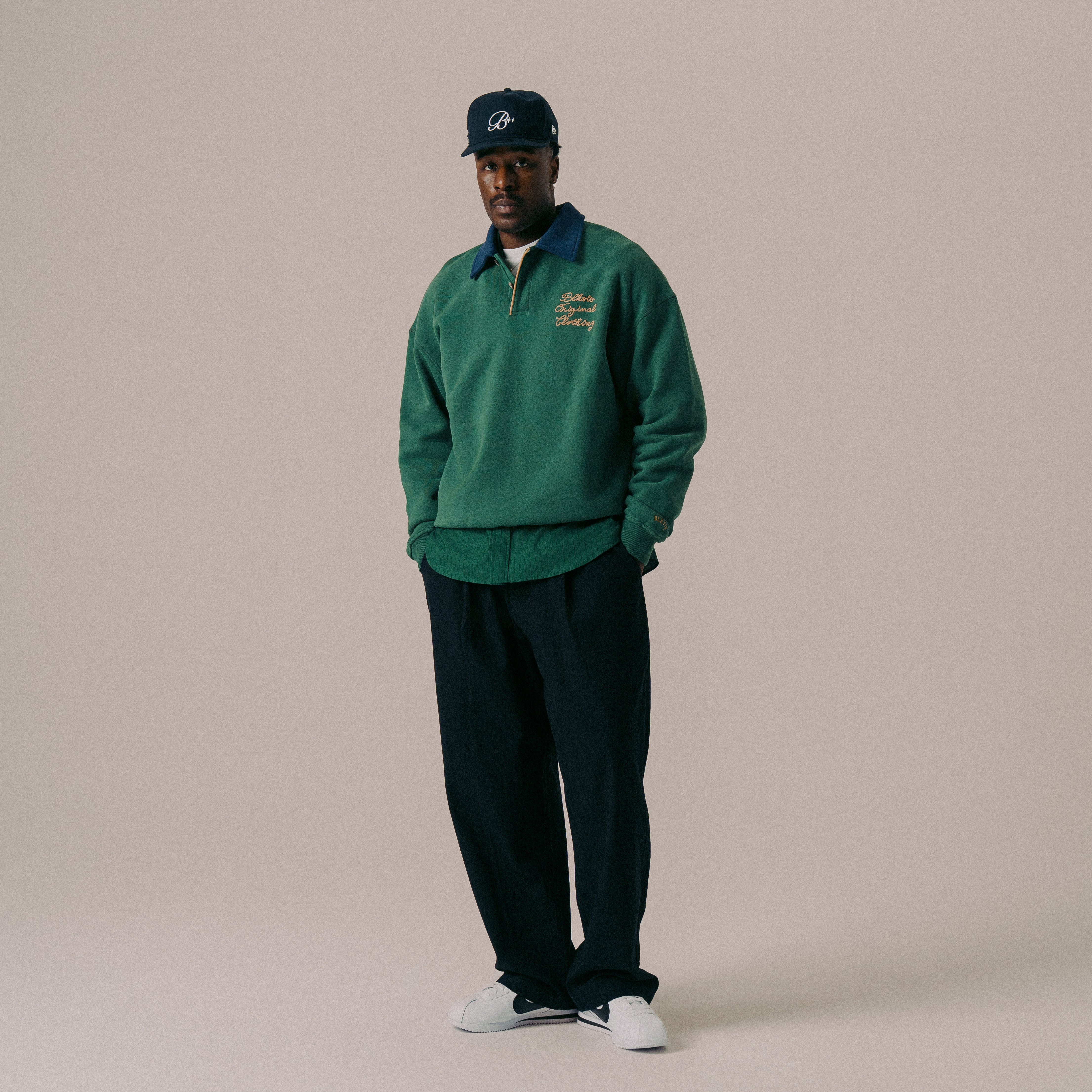 BLKVIS SOURCE POLO SWEATER - HUNTER GREEN