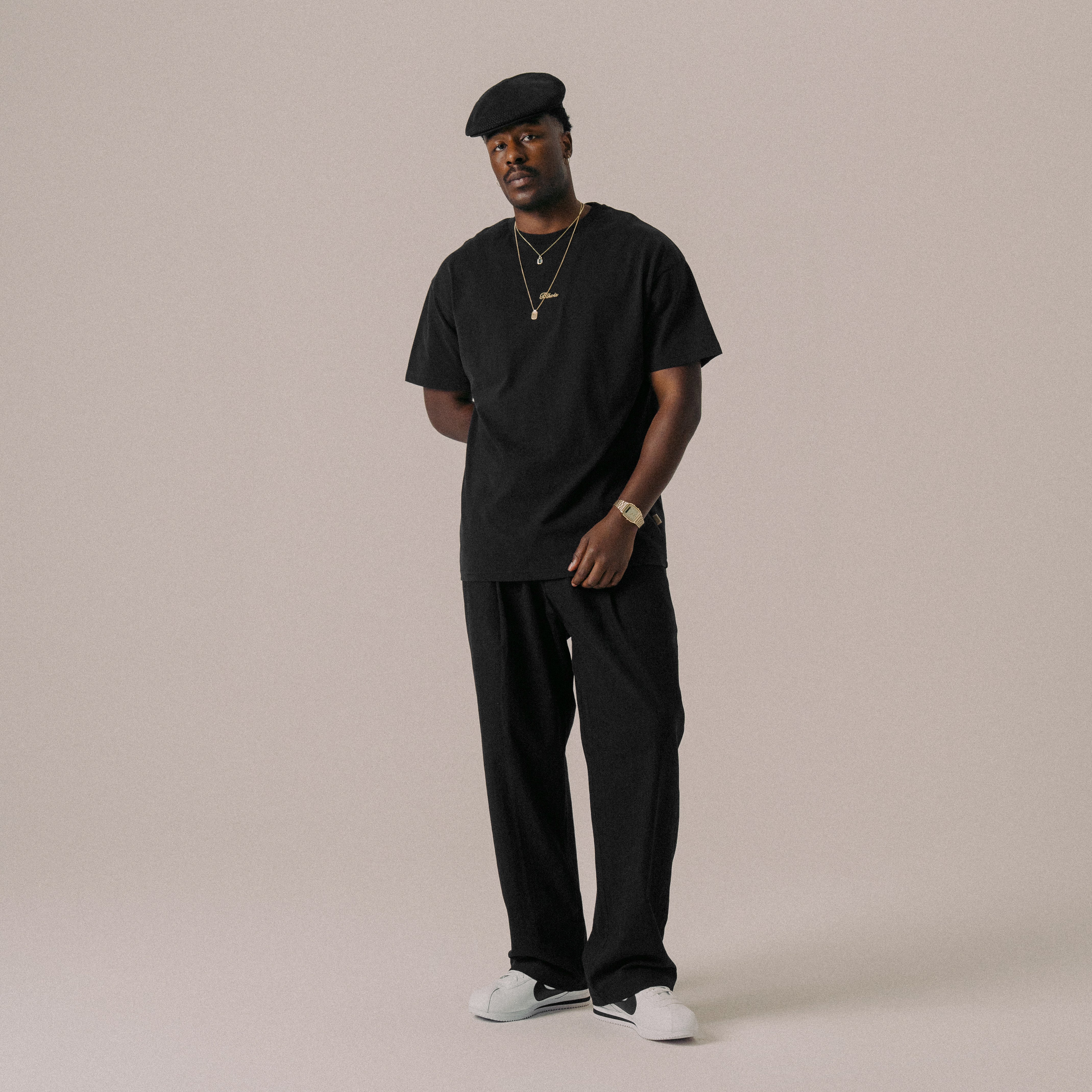 BLKVIS SCRIPT TEE - BLACK