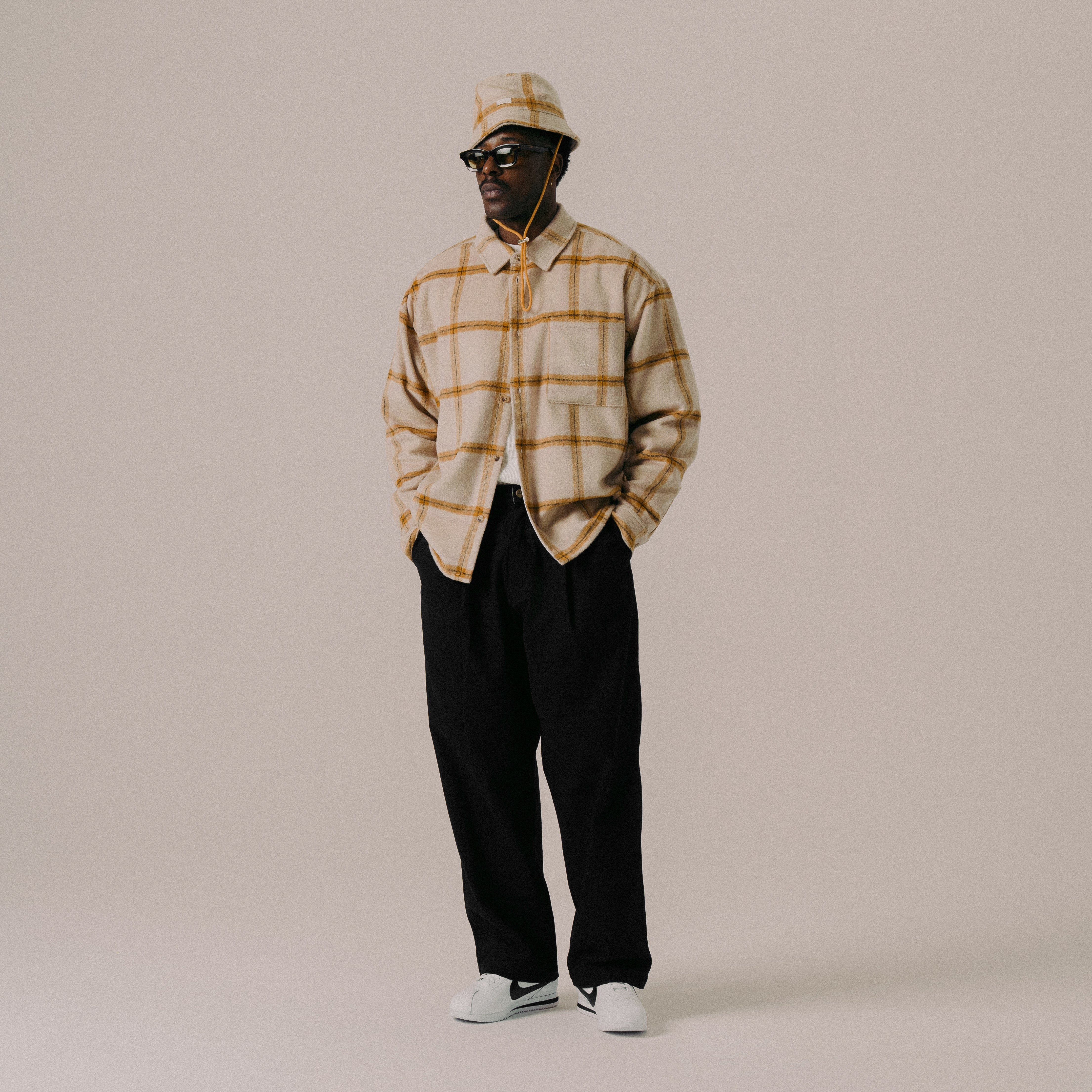BLKVIS FLANELL OVERSHIRT - ANTIQUE WHITE