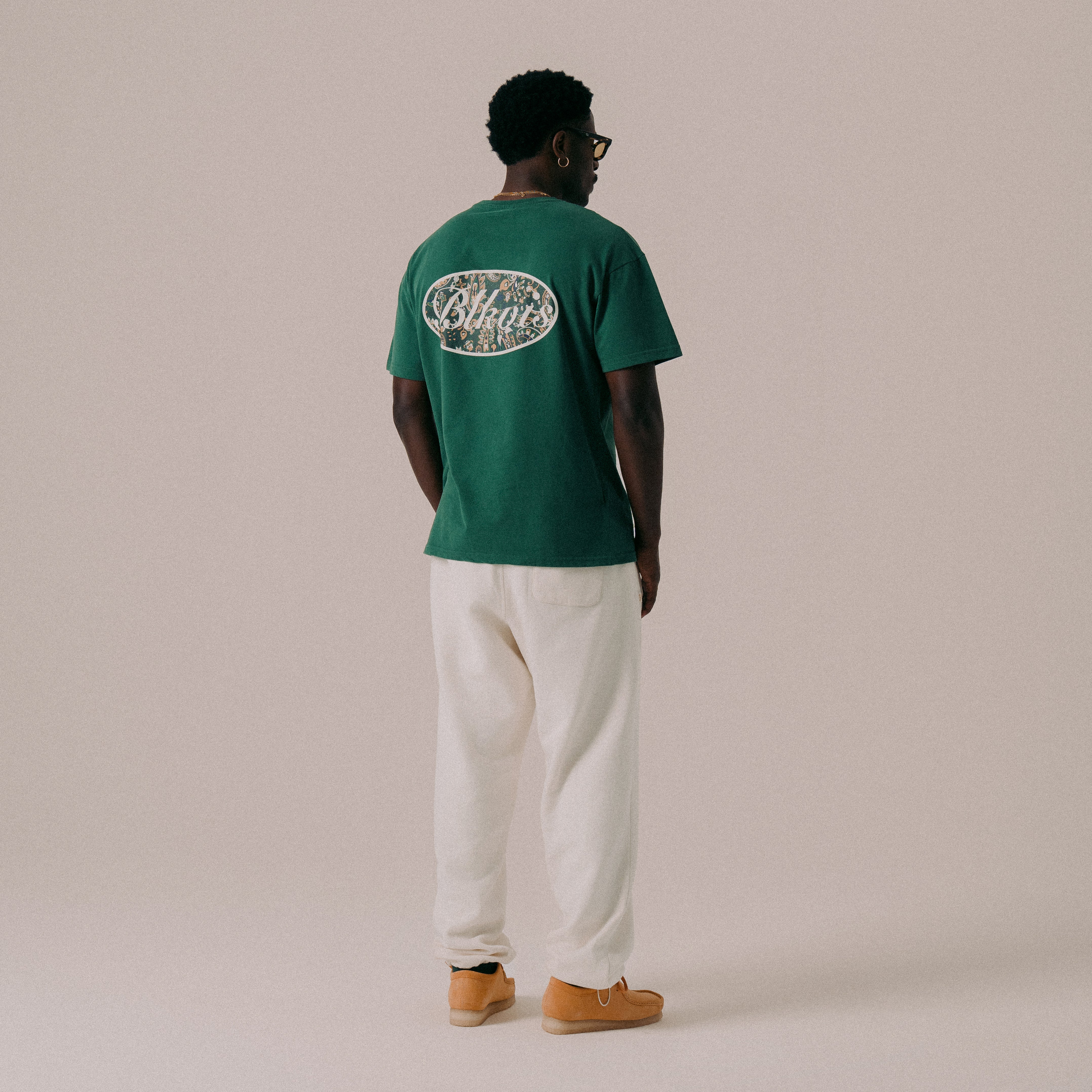 BLKVIS PAISLEY TEE - HUNTER GREEN