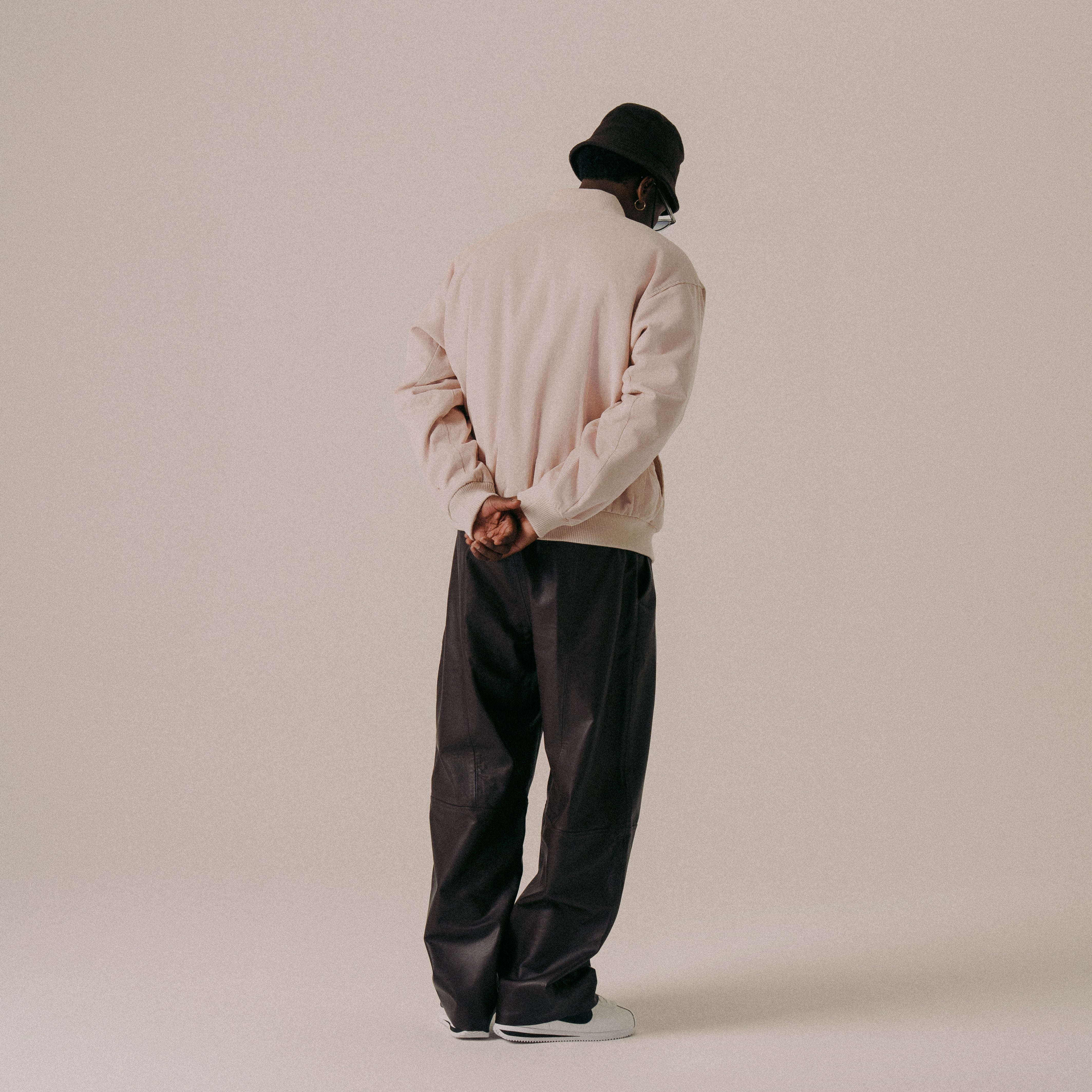 BLKVIS SCRIPT CORDUROY VARSITY JACKET - SEPIA ROSE