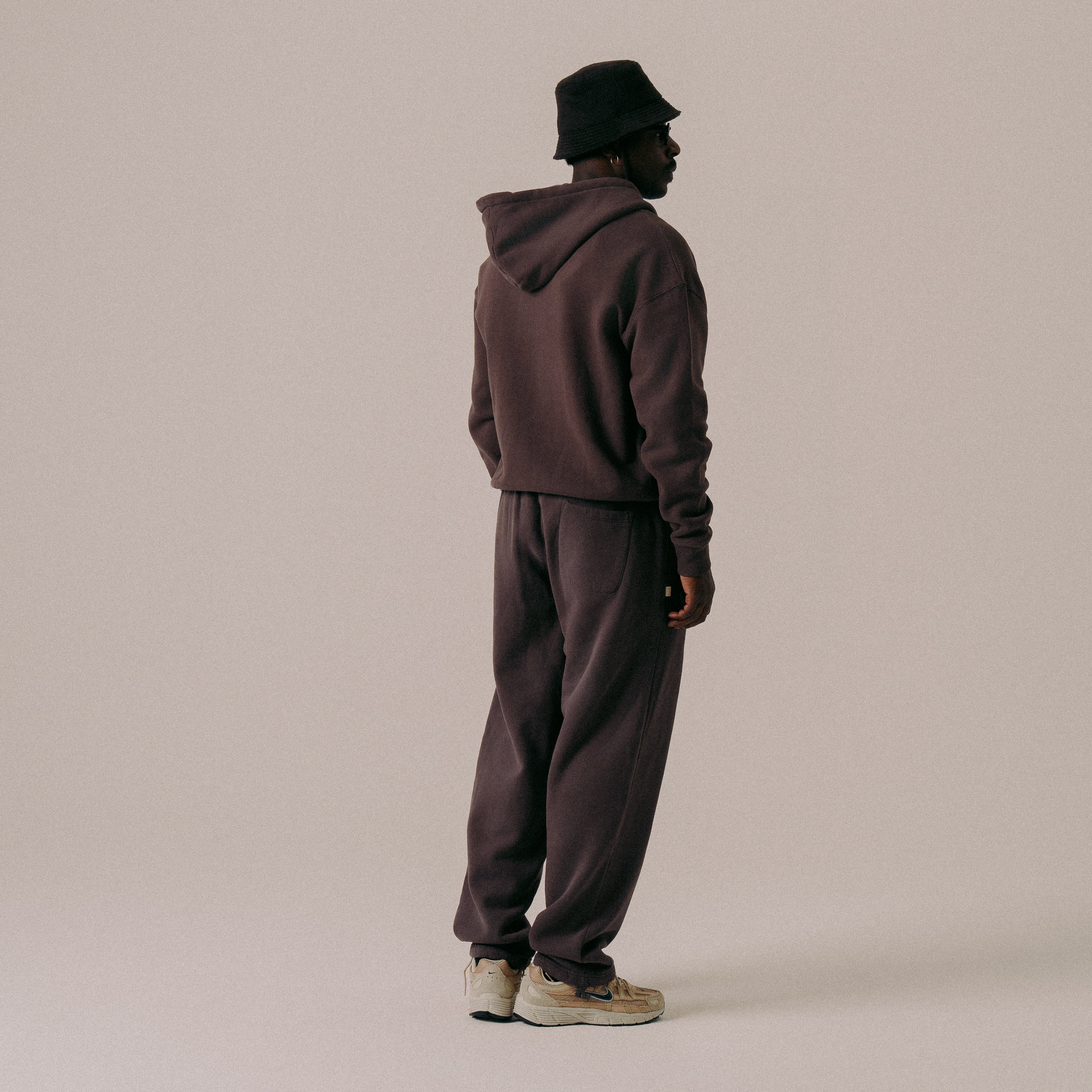 BLKVIS SCRIPT ZIP-HOODY - RAISIN