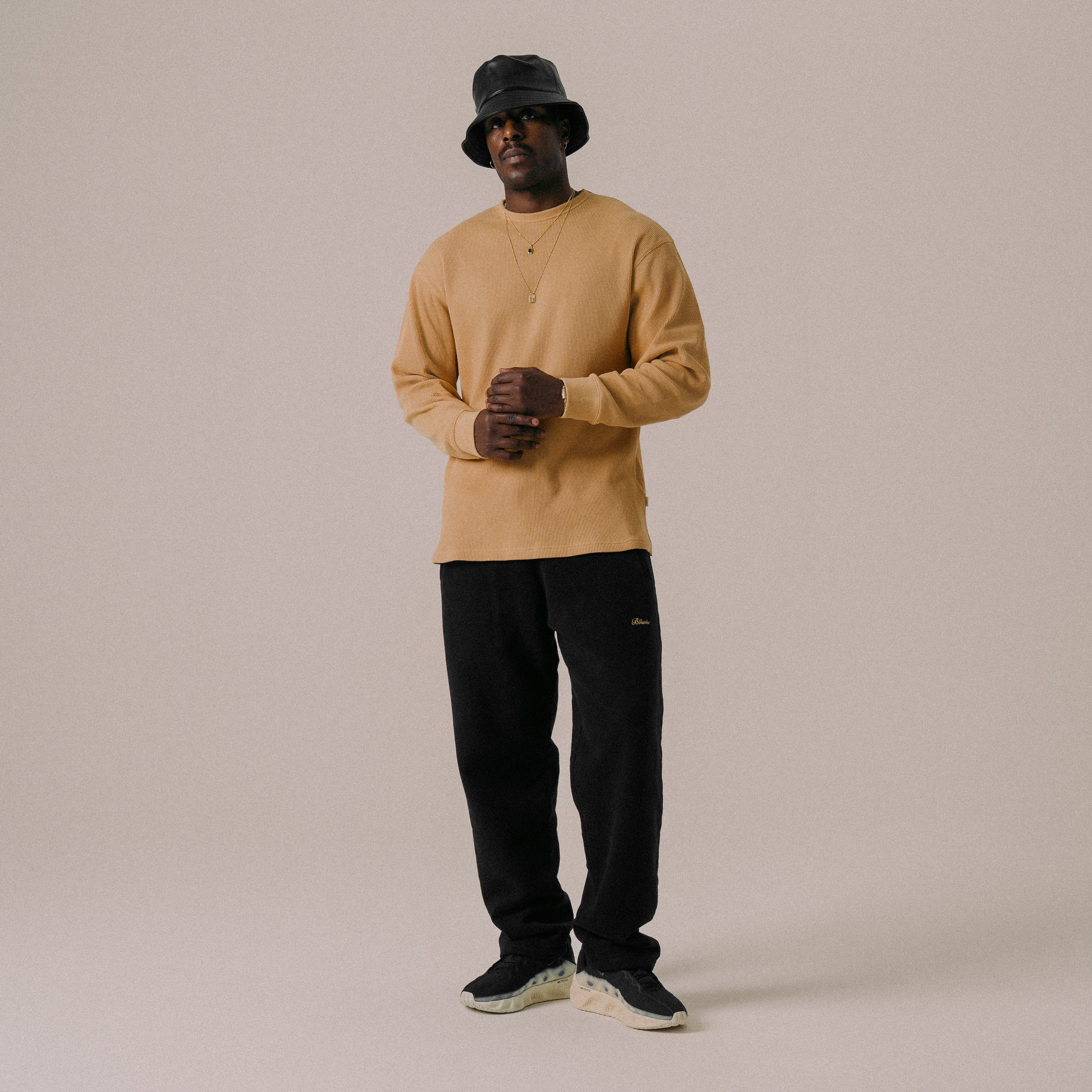 BLKVIS SCRIPT WAFFLE LONGSLEEVE - TAFFY