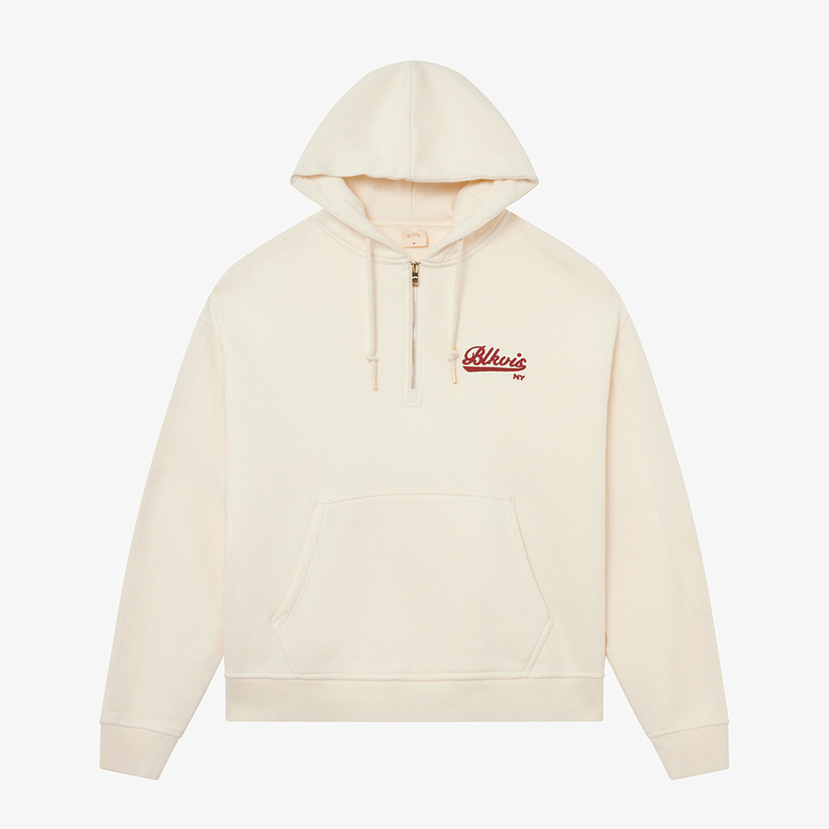 BLKVIS NY HALF-ZIP HOODY - ANTIQUE WHITE