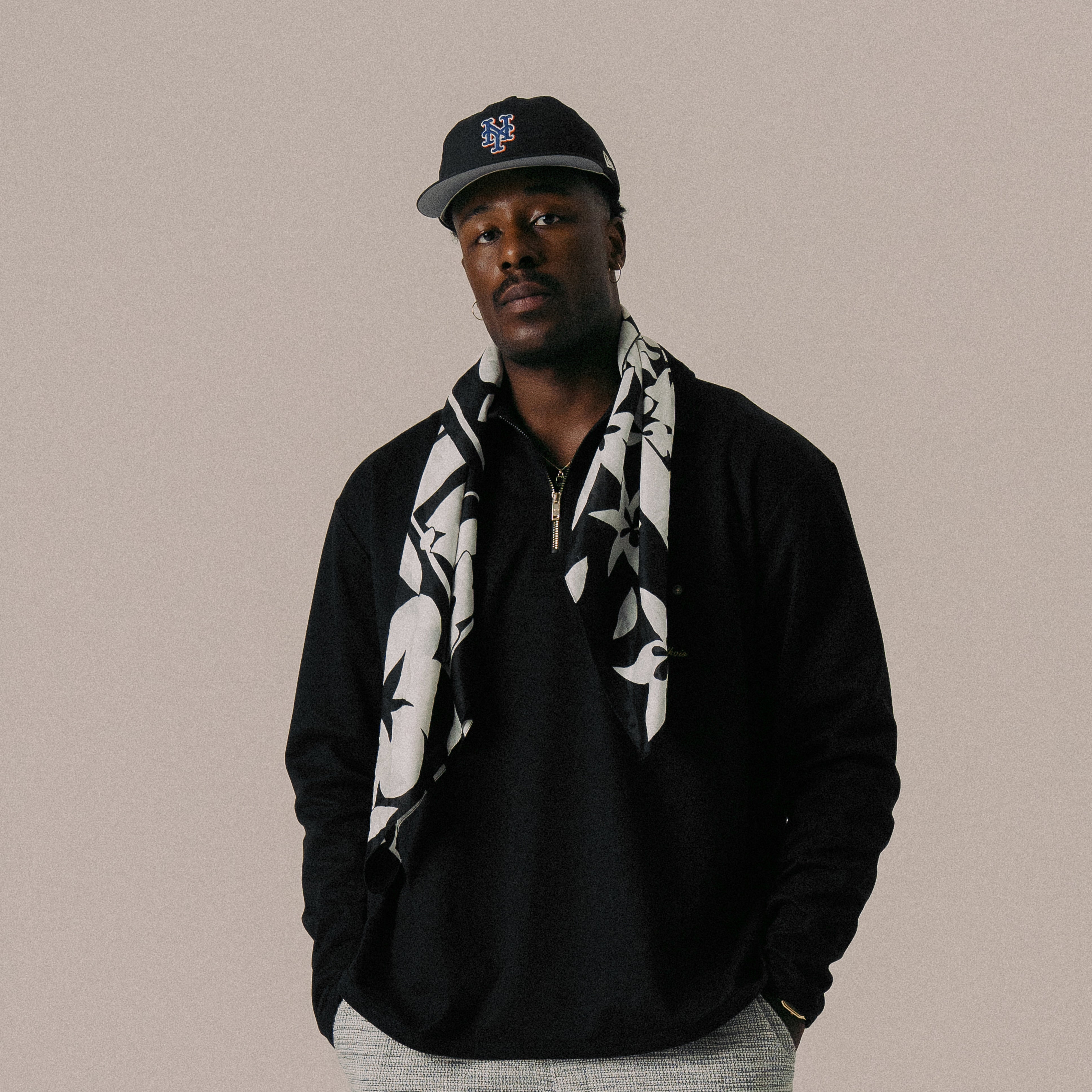 BLKVIS SCRIPT TWILL SHIRT LONG - BLACK