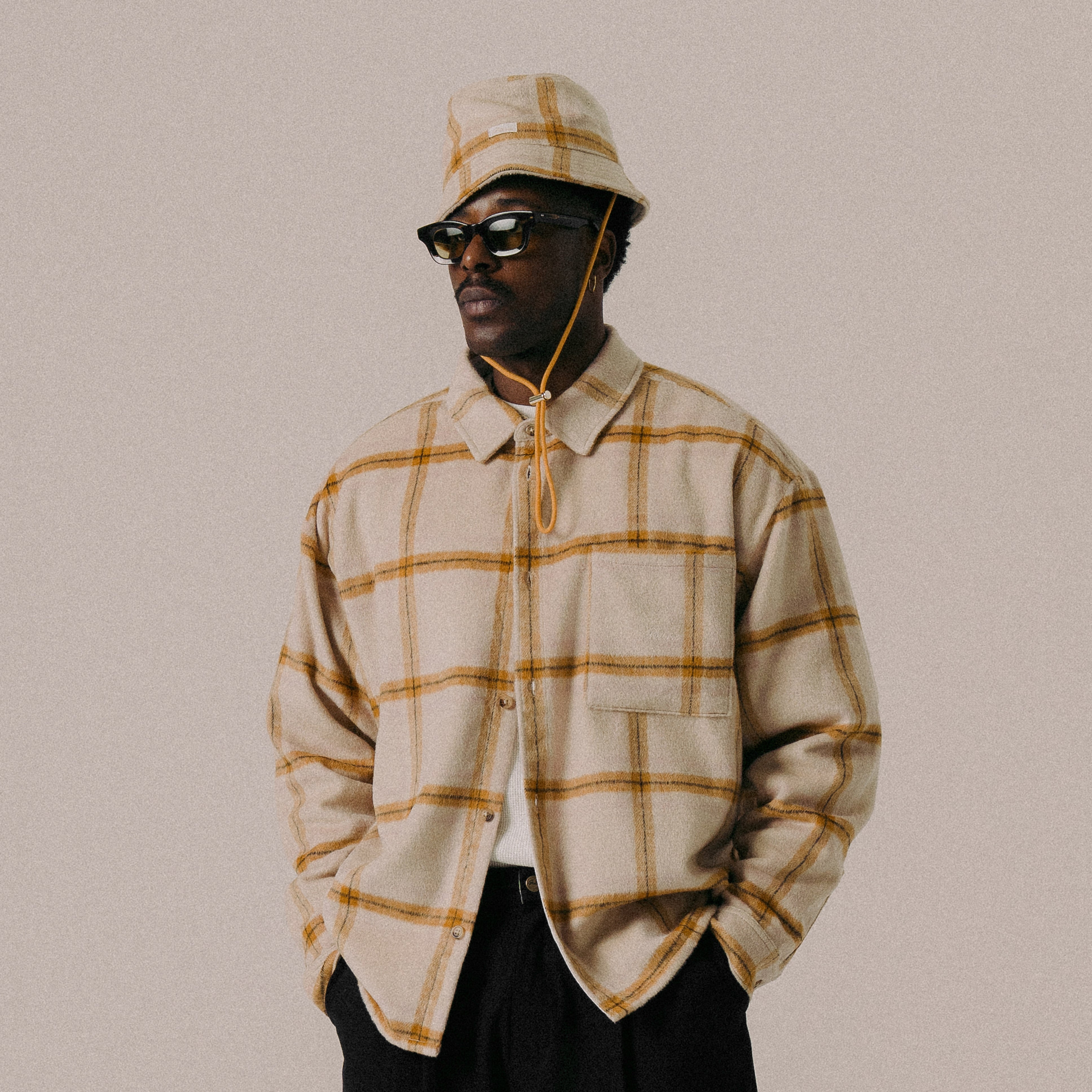 BLKVIS FLANELL OVERSHIRT - ANTIQUE WHITE