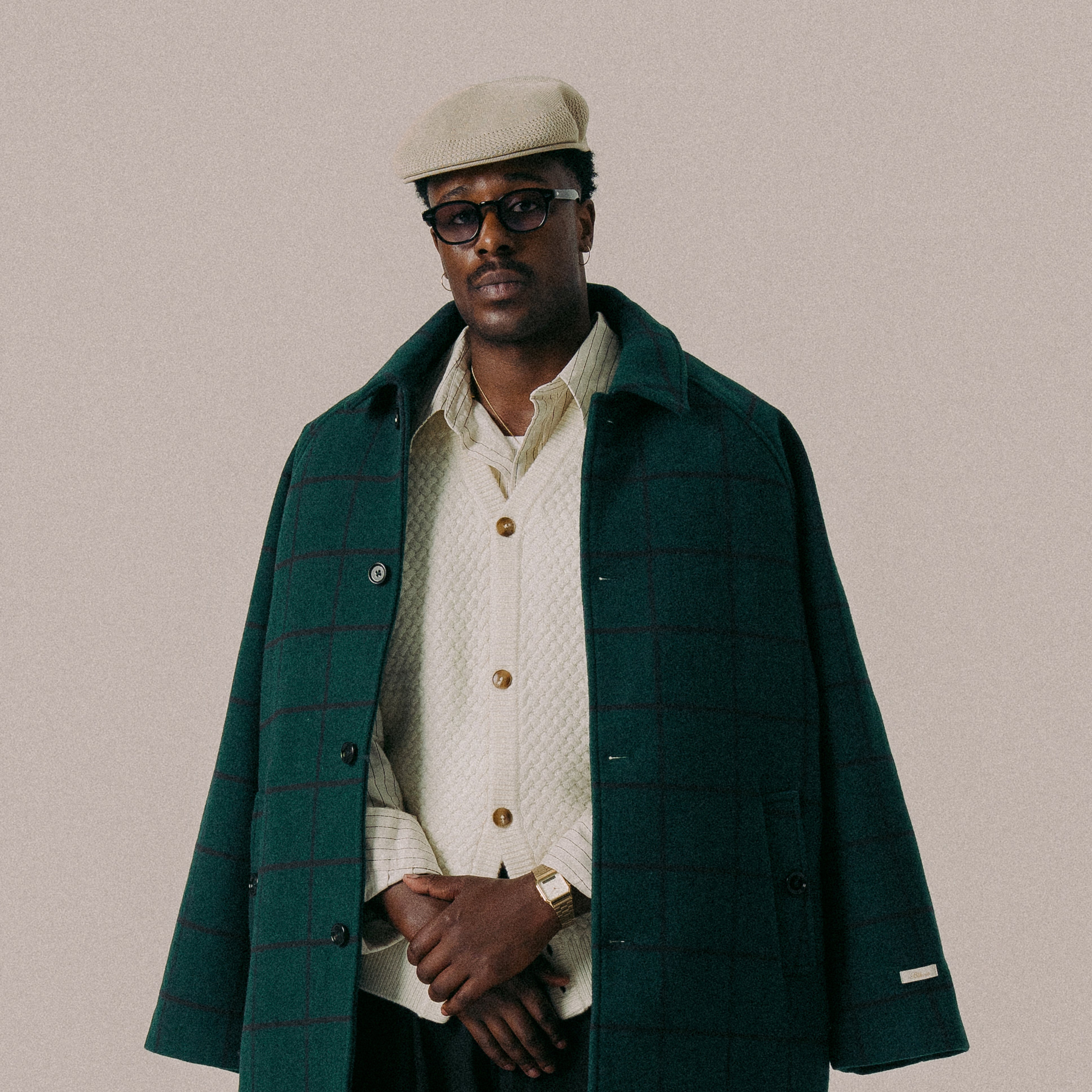 BLKVIS SCRIPT COAT - HUNTER GREEN
