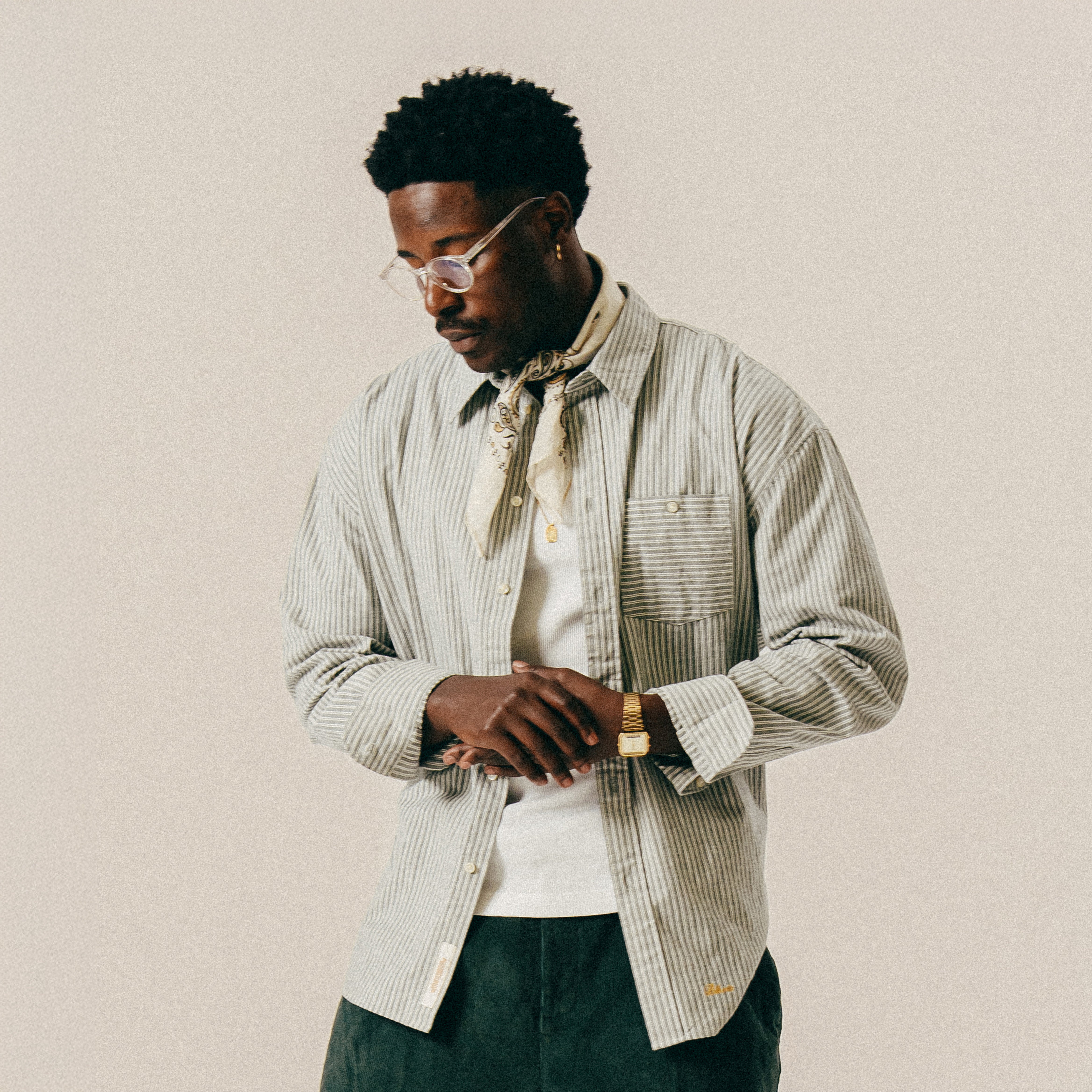 BLKVIS SCRIPT SHIRT - DARKEST SPRUCE