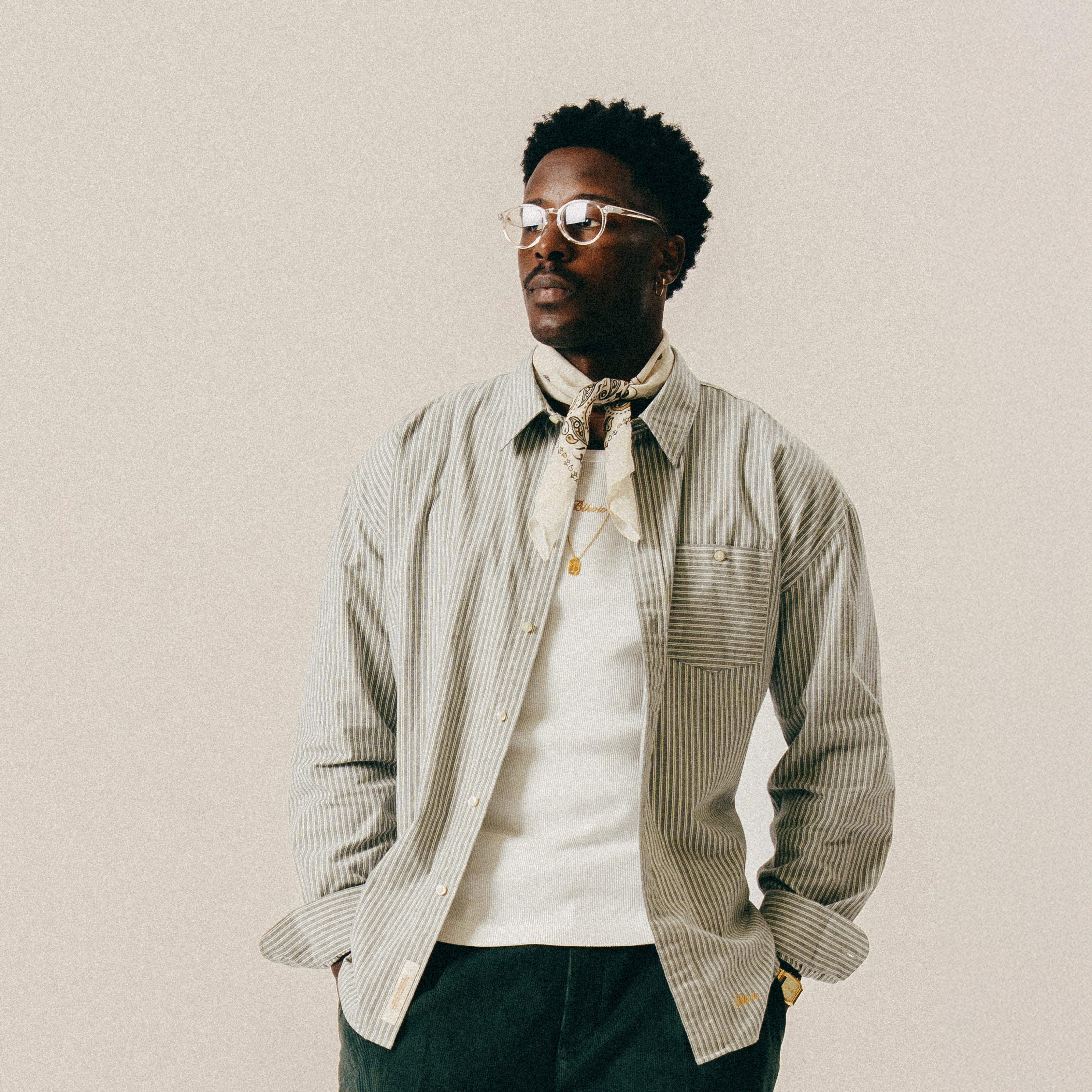 BLKVIS SCRIPT SHIRT - DARKEST SPRUCE