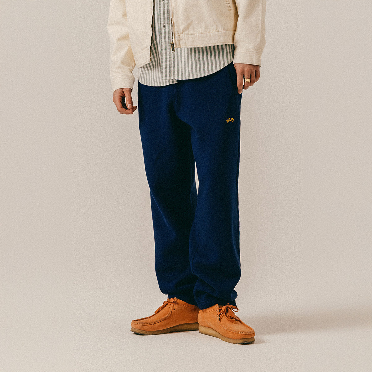 LOGO SWEATPANTS - PEACOAT
