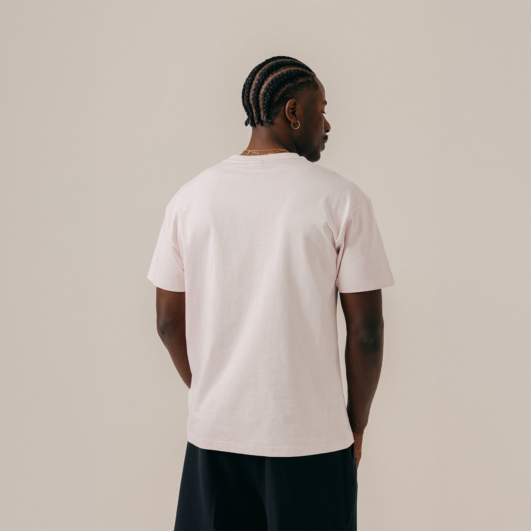 SCRIPT TEE - CRADLE PINK