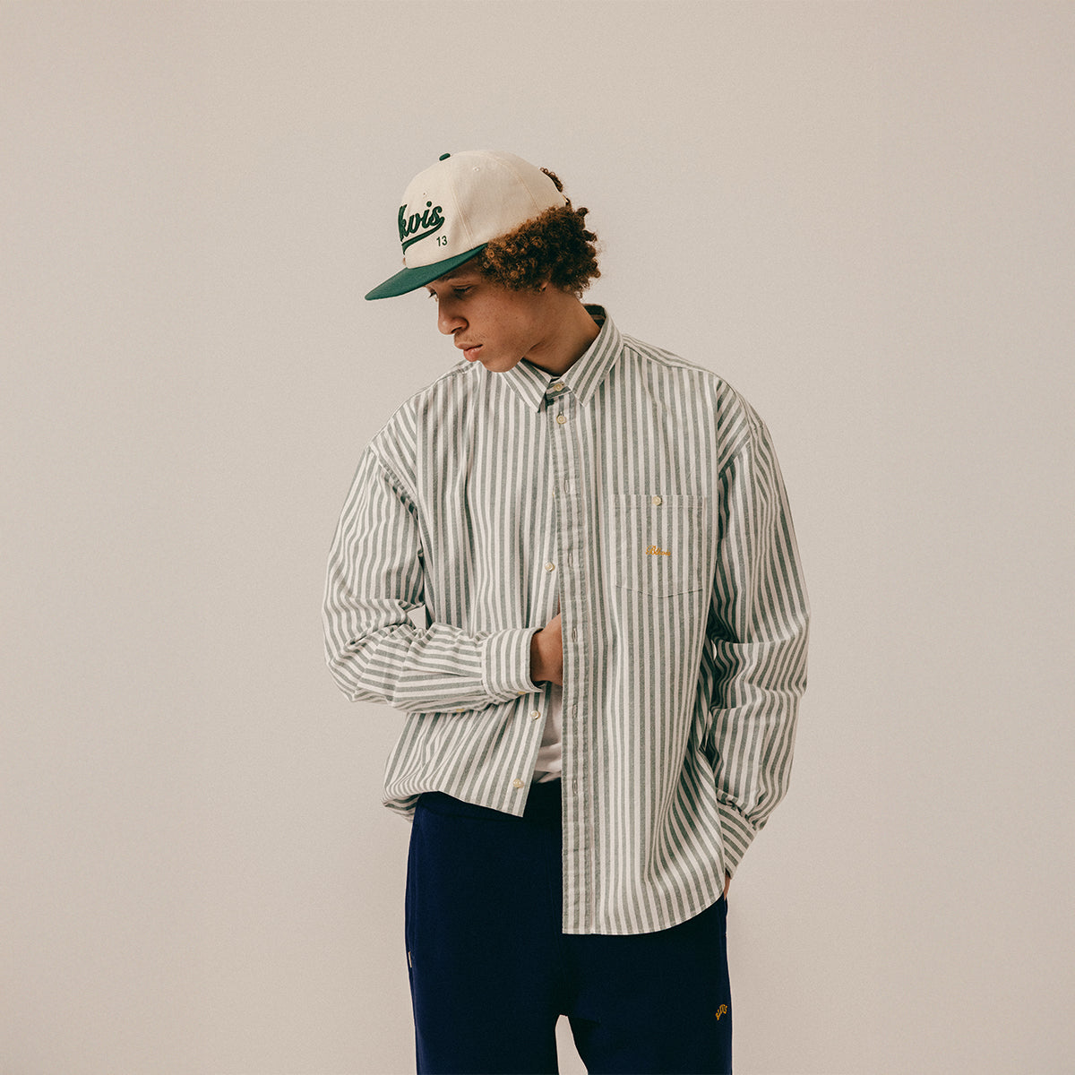 SCRIPT HEAVY SHIRT - HUNTER GREEN