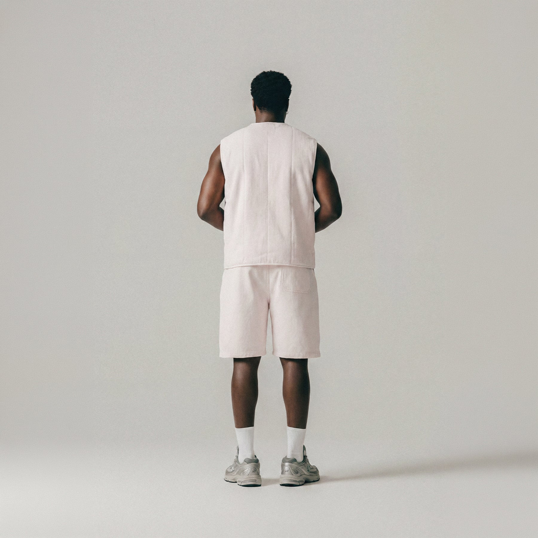 ECRU DENIM VEST - ECRU