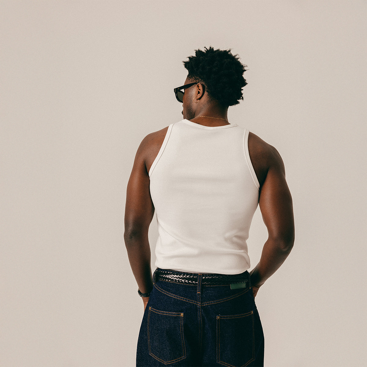 SCRIPT TANK TOP - WHITE