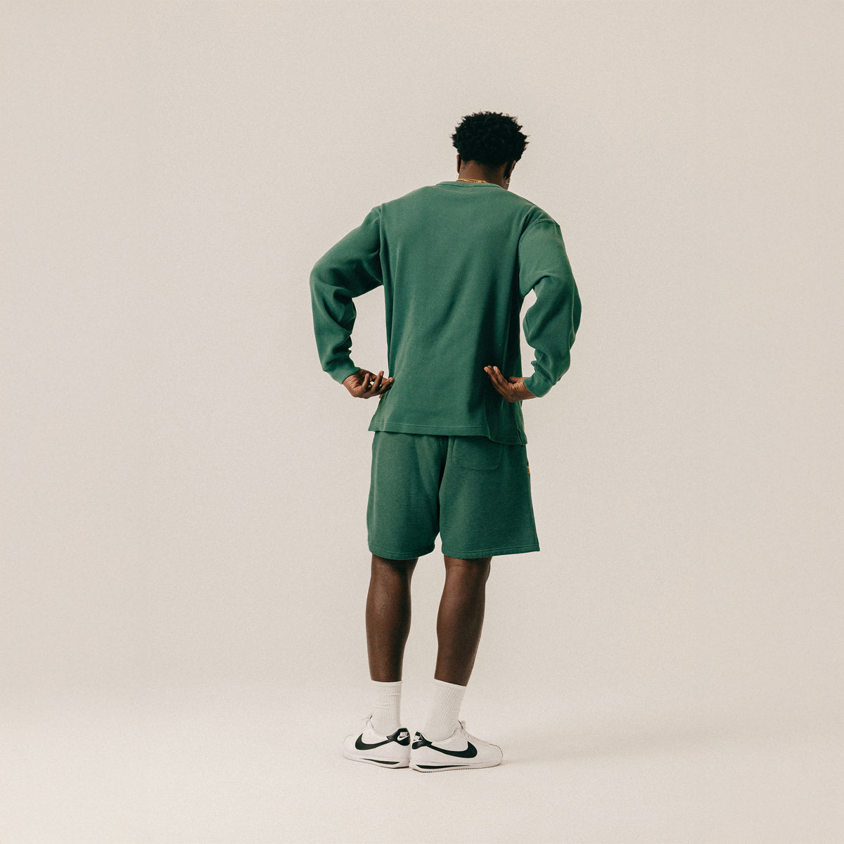 LOGO SWEATSHORTS - HUNTER GREEN