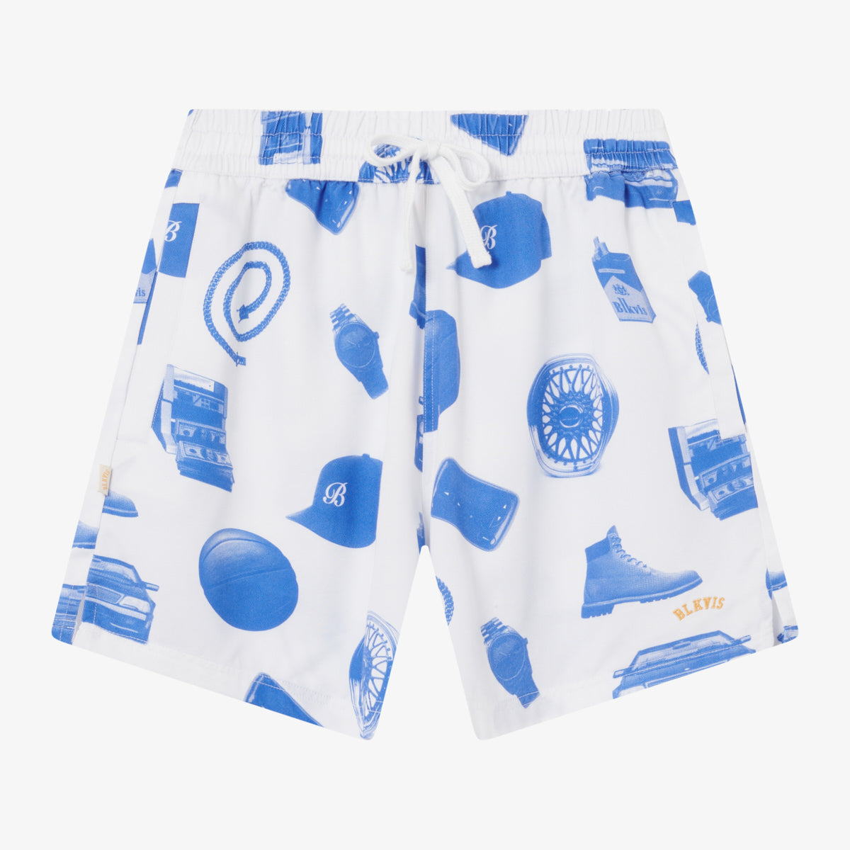 BLKVIS PAID IN FULL SHORTS - WHITE