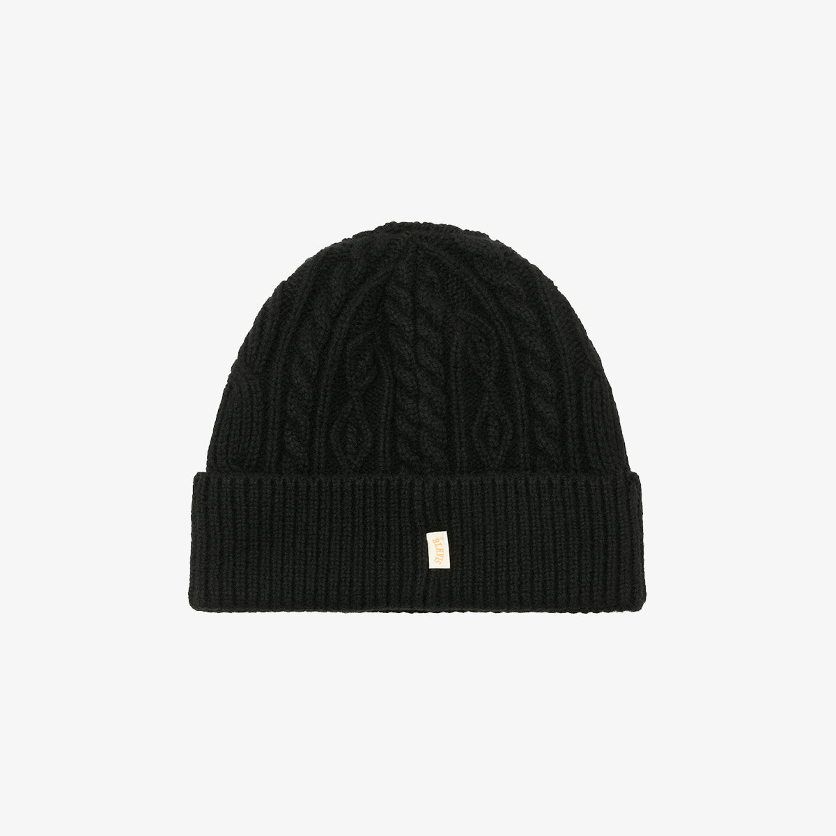 BLKVIS CABLE KNITTED BEANIE - BLACK