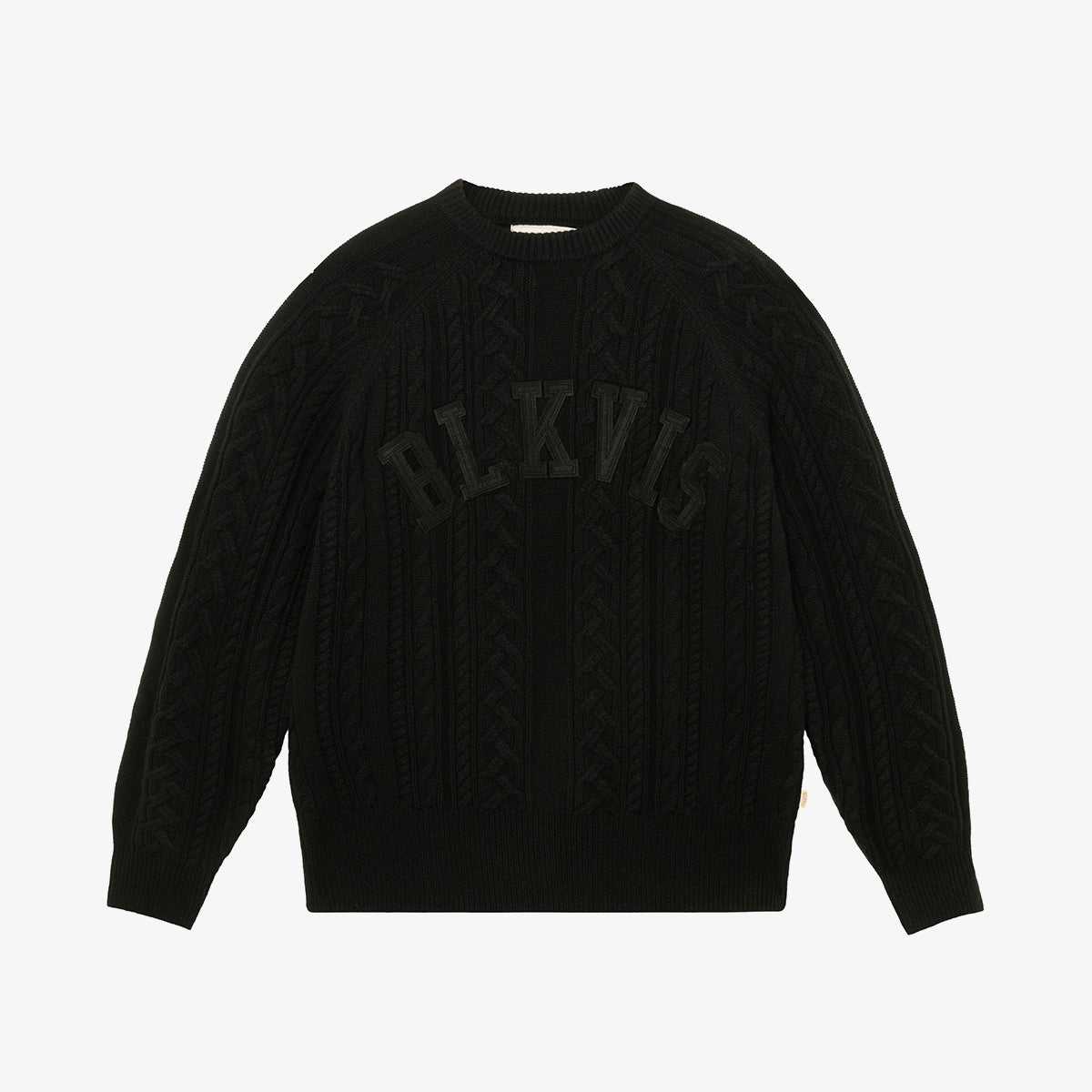 BLKVIS CABLE KNITTED SWEATER - BLACK