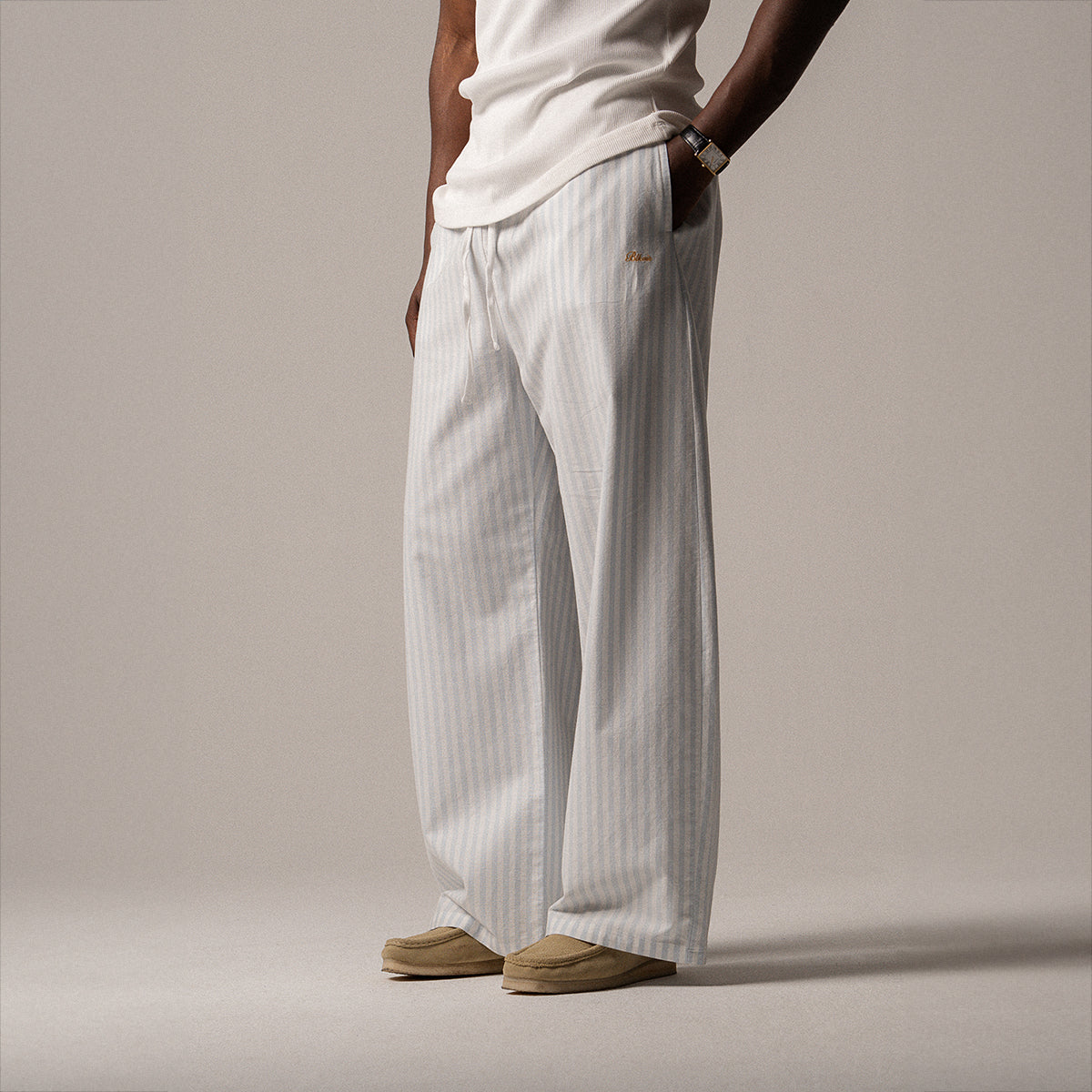 BLKVIS STRIPED WIDELEG TROUSER - SKYWAY