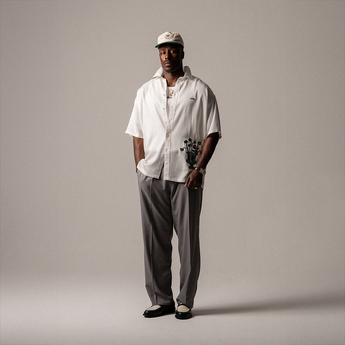 BLKVIS VASO SHORT SLEEVE SHIRT - WHITE