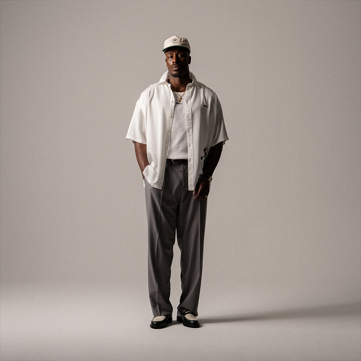 BLKVIS VASO SHORT SLEEVE SHIRT - WHITE