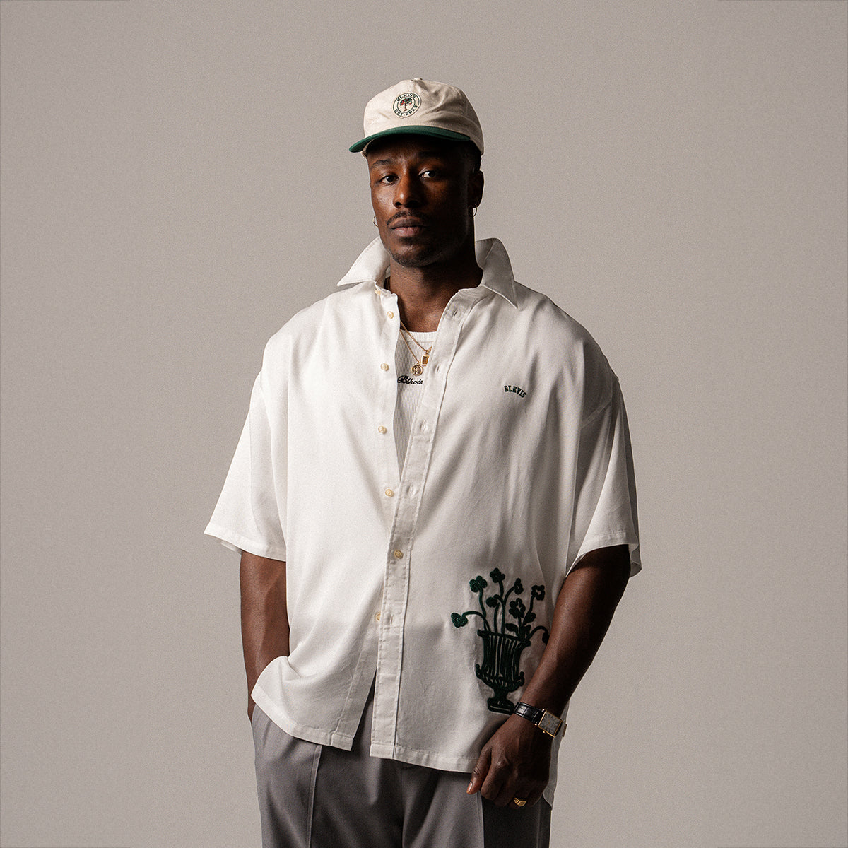 BLKVIS VASO SHORT SLEEVE SHIRT - WHITE