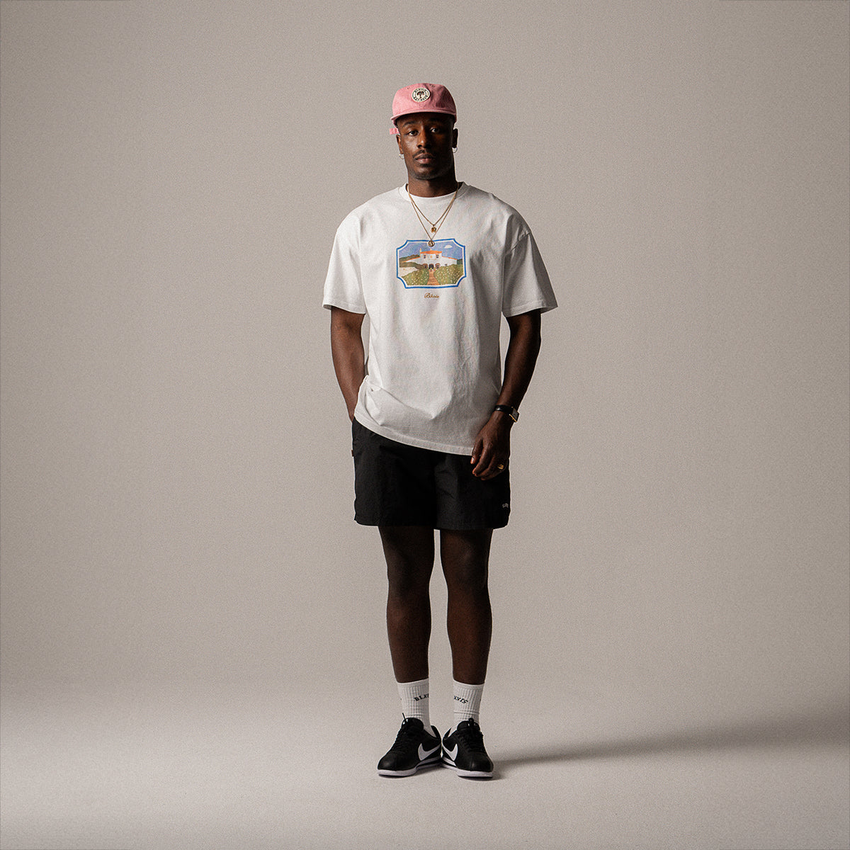 BLKVIS DOMAINE TEE - WHITE
