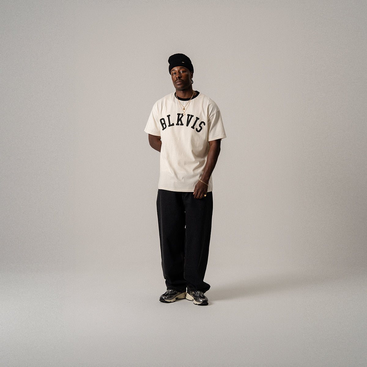 BLKVIS BIG LOGO TEE - ANTIQUE WHITE