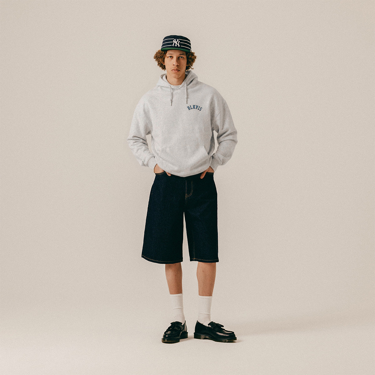 LOGO HOODY - LIGHT GREY HEATHER