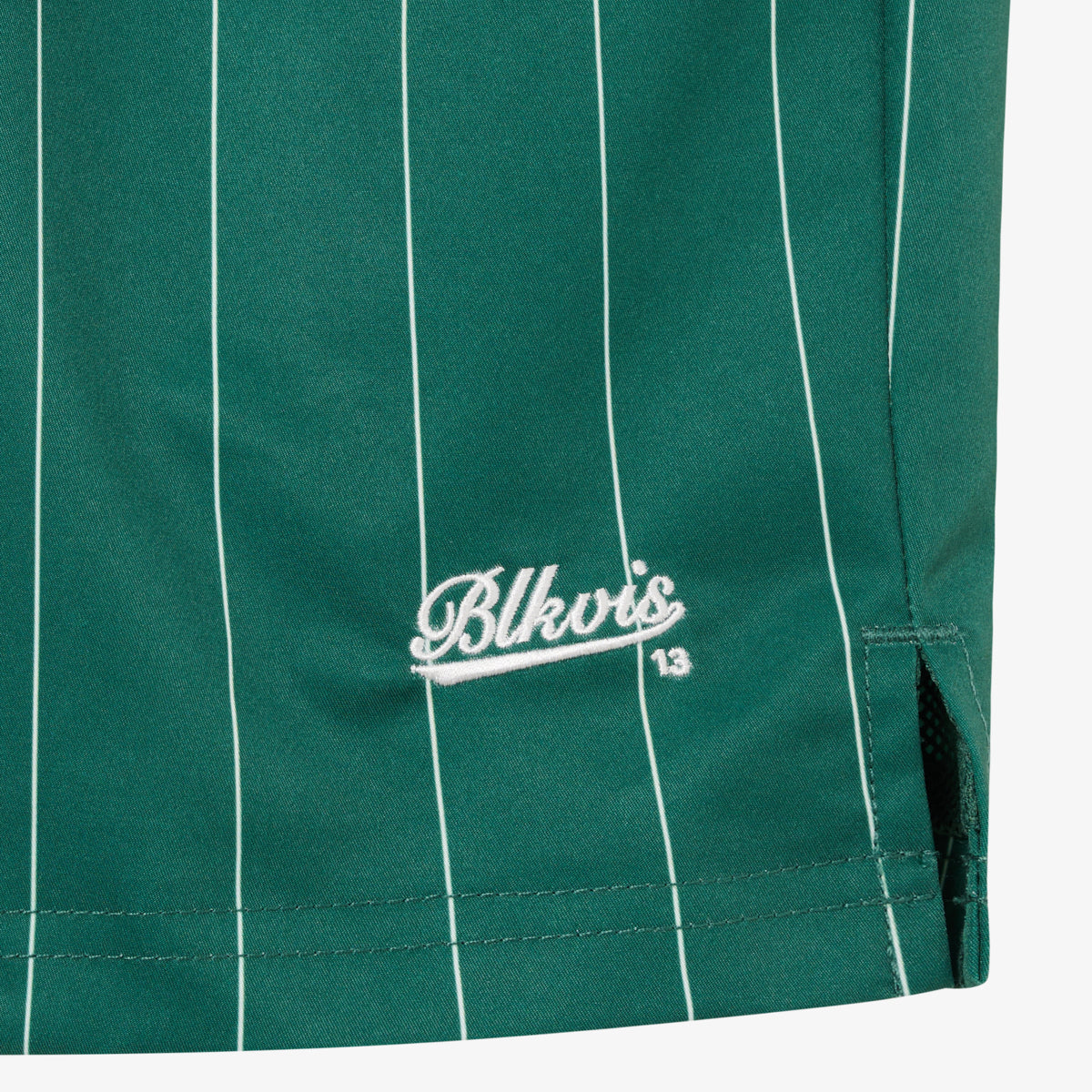 STRIPED TRACK SHORTS - HUNTER GREEN