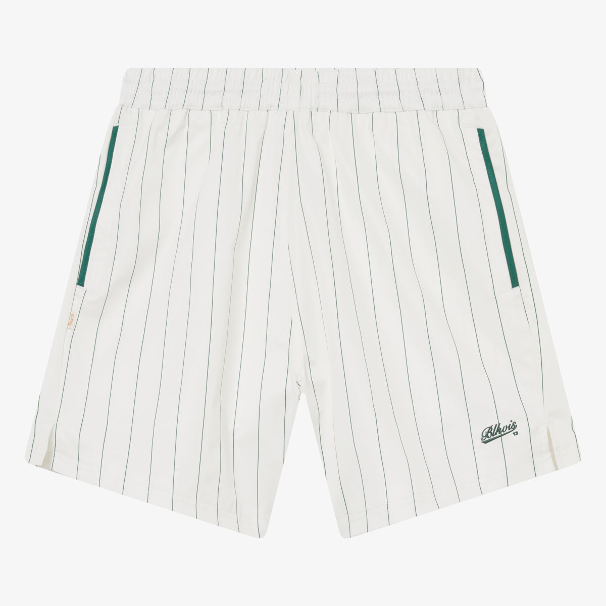 STRIPED TRACK SHORTS - WHITE
