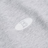 BLKVIS SERIF LOGO HALFZIP - HEATHER GREY